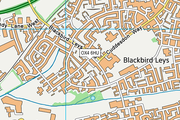 OX4 6HU map - OS VectorMap District (Ordnance Survey)