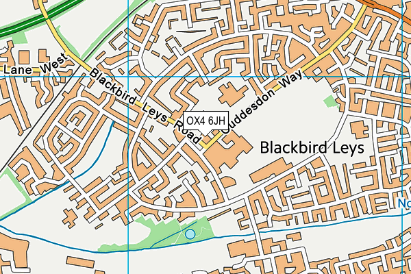 OX4 6JH map - OS VectorMap District (Ordnance Survey)