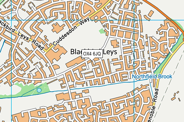OX4 6JQ map - OS VectorMap District (Ordnance Survey)