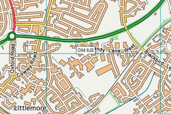 OX4 6JS map - OS VectorMap District (Ordnance Survey)