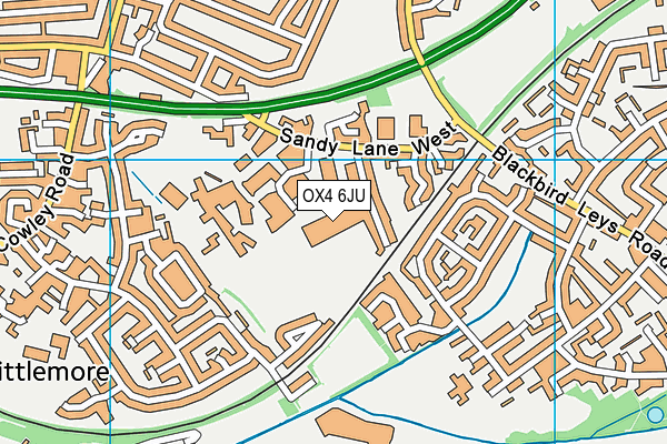 OX4 6JU map - OS VectorMap District (Ordnance Survey)