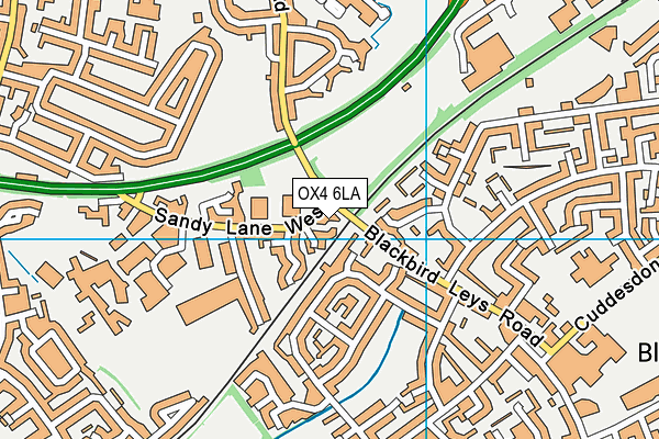 OX4 6LA map - OS VectorMap District (Ordnance Survey)