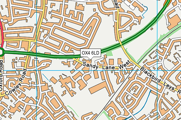 OX4 6LD map - OS VectorMap District (Ordnance Survey)