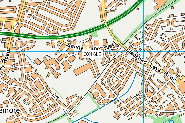 OX4 6LE map - OS VectorMap District (Ordnance Survey)