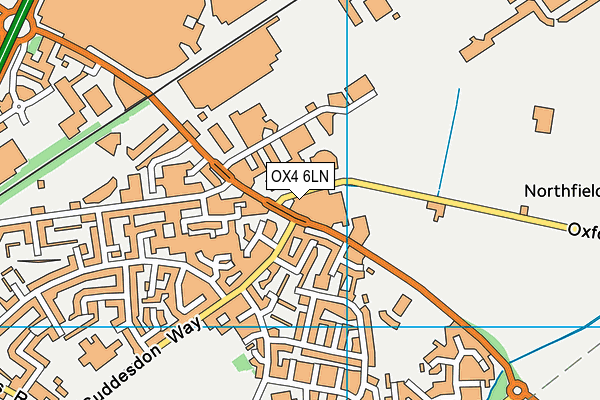 OX4 6LN map - OS VectorMap District (Ordnance Survey)