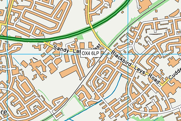 OX4 6LP map - OS VectorMap District (Ordnance Survey)