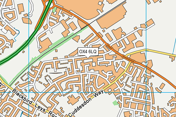 OX4 6LQ map - OS VectorMap District (Ordnance Survey)