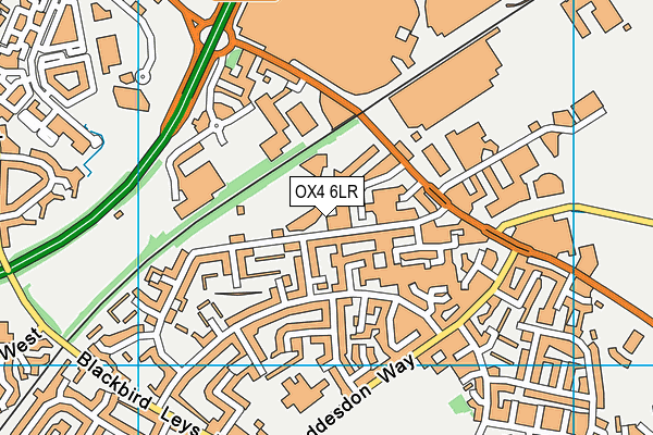 OX4 6LR map - OS VectorMap District (Ordnance Survey)