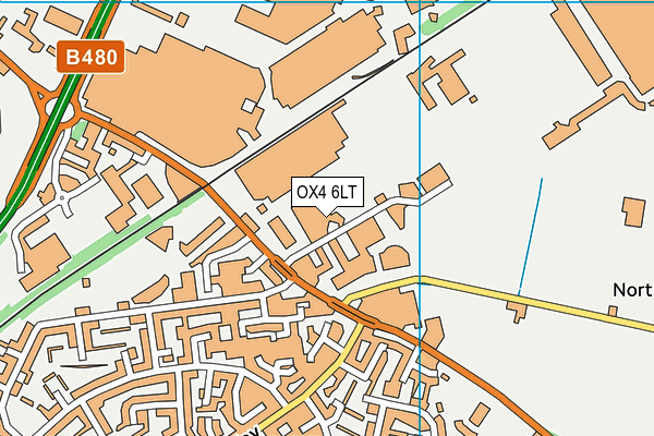 OX4 6LT map - OS VectorMap District (Ordnance Survey)