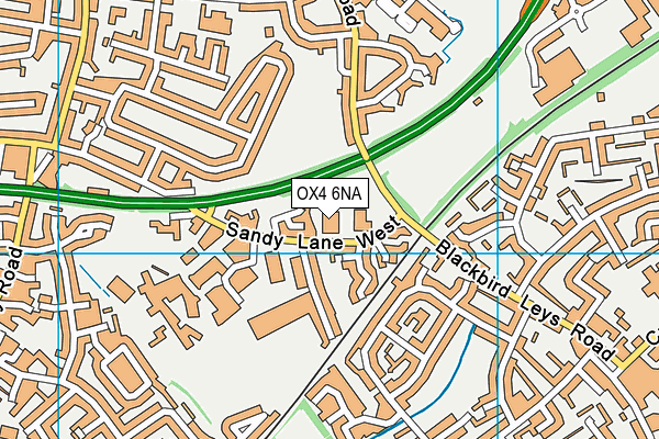 OX4 6NA map - OS VectorMap District (Ordnance Survey)