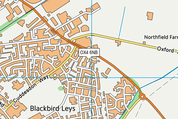 OX4 6NB map - OS VectorMap District (Ordnance Survey)