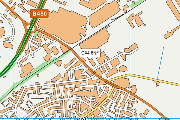 OX4 6NF map - OS VectorMap District (Ordnance Survey)