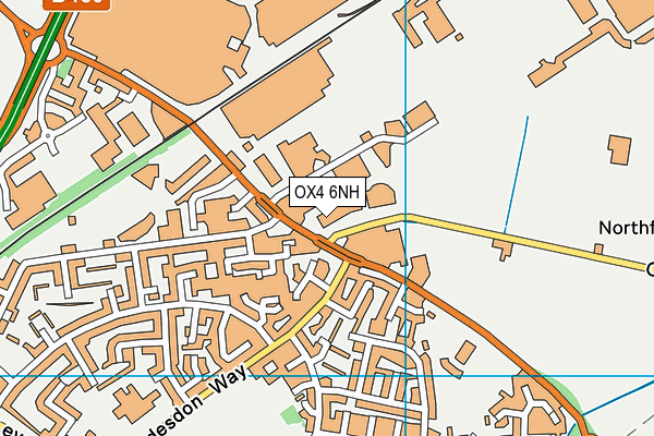 OX4 6NH map - OS VectorMap District (Ordnance Survey)