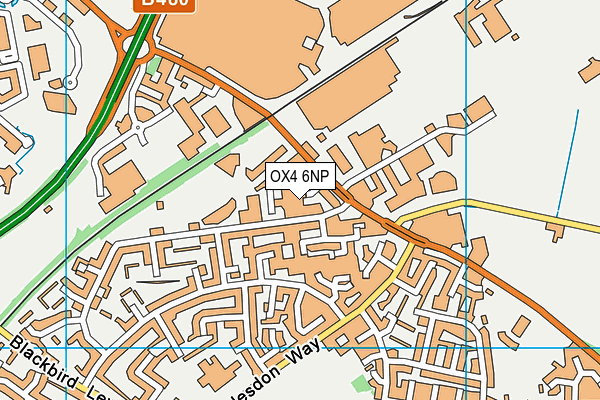 OX4 6NP map - OS VectorMap District (Ordnance Survey)