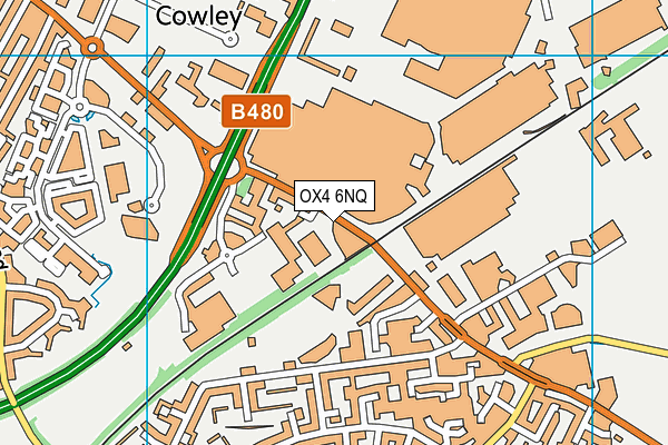 OX4 6NQ map - OS VectorMap District (Ordnance Survey)