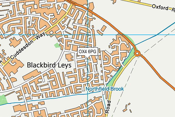 OX4 6PG map - OS VectorMap District (Ordnance Survey)