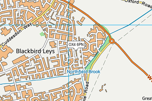 OX4 6PN map - OS VectorMap District (Ordnance Survey)