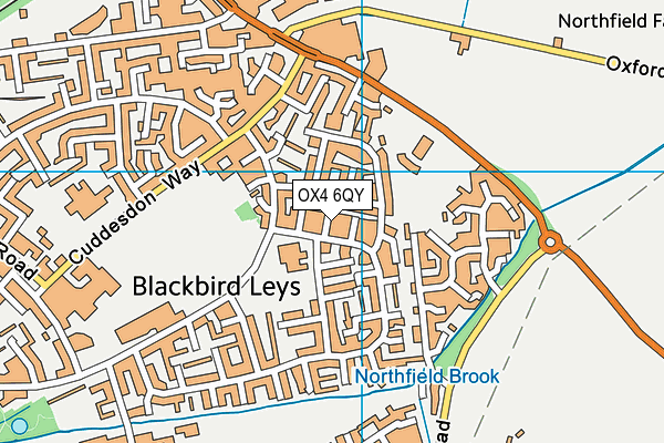 OX4 6QY map - OS VectorMap District (Ordnance Survey)