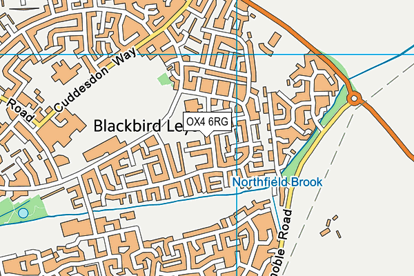 OX4 6RG map - OS VectorMap District (Ordnance Survey)