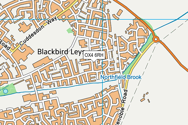 OX4 6RH map - OS VectorMap District (Ordnance Survey)