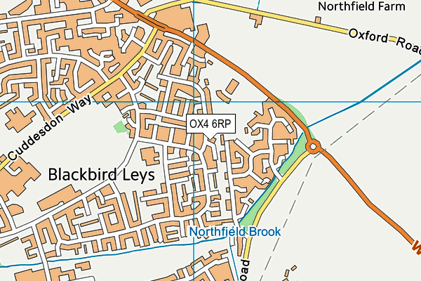OX4 6RP map - OS VectorMap District (Ordnance Survey)