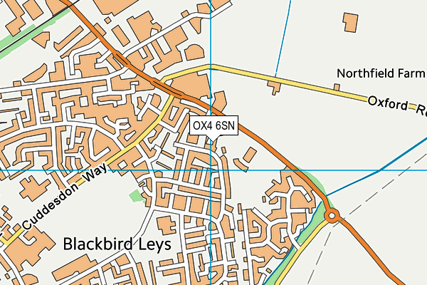 OX4 6SN map - OS VectorMap District (Ordnance Survey)