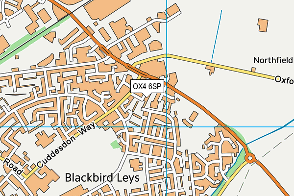 OX4 6SP map - OS VectorMap District (Ordnance Survey)