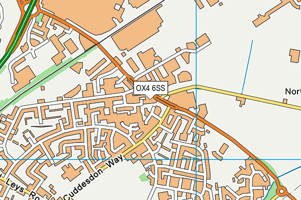 OX4 6SS map - OS VectorMap District (Ordnance Survey)