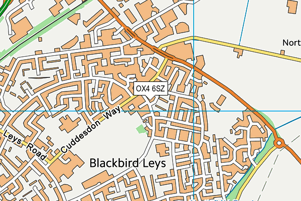 OX4 6SZ map - OS VectorMap District (Ordnance Survey)