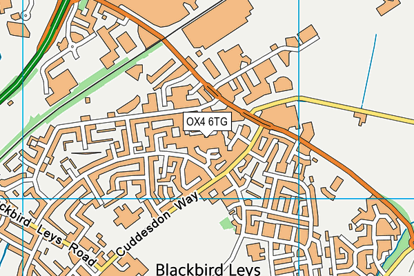 OX4 6TG map - OS VectorMap District (Ordnance Survey)