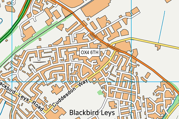 OX4 6TH map - OS VectorMap District (Ordnance Survey)