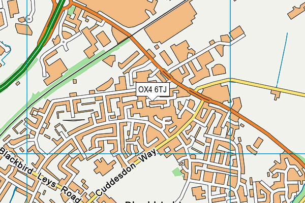 OX4 6TJ map - OS VectorMap District (Ordnance Survey)