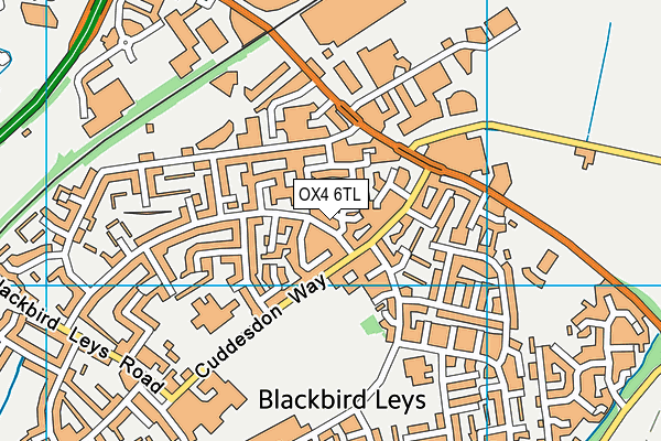 OX4 6TL map - OS VectorMap District (Ordnance Survey)