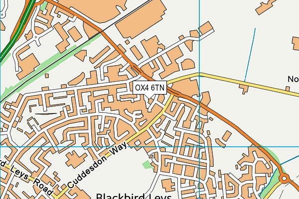 OX4 6TN map - OS VectorMap District (Ordnance Survey)
