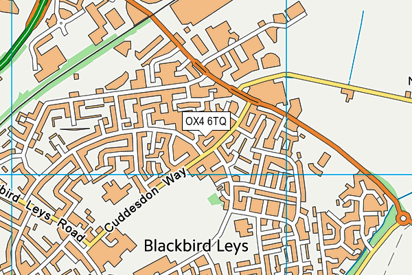 OX4 6TQ map - OS VectorMap District (Ordnance Survey)