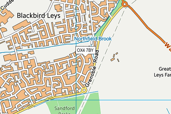 OX4 7BY map - OS VectorMap District (Ordnance Survey)