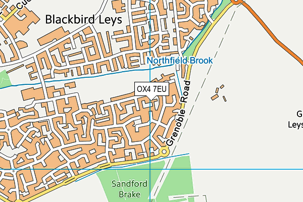 OX4 7EU map - OS VectorMap District (Ordnance Survey)