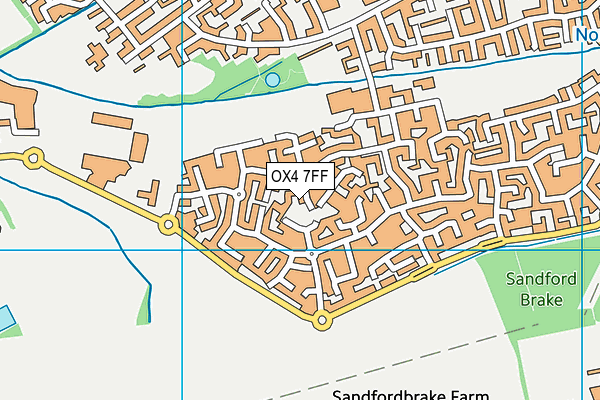 OX4 7FF map - OS VectorMap District (Ordnance Survey)