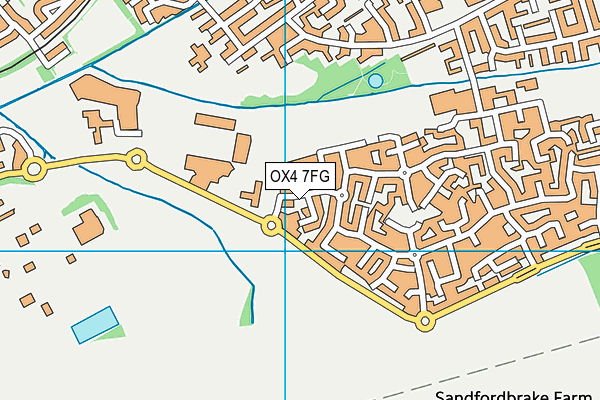 OX4 7FG map - OS VectorMap District (Ordnance Survey)