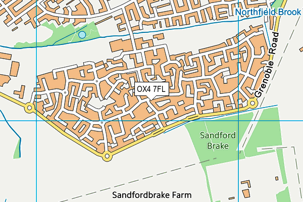 OX4 7FL map - OS VectorMap District (Ordnance Survey)