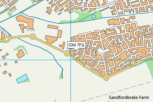 OX4 7FQ map - OS VectorMap District (Ordnance Survey)