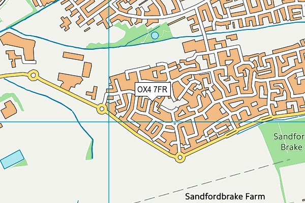 OX4 7FR map - OS VectorMap District (Ordnance Survey)