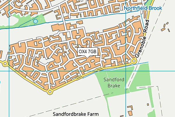 OX4 7GB map - OS VectorMap District (Ordnance Survey)