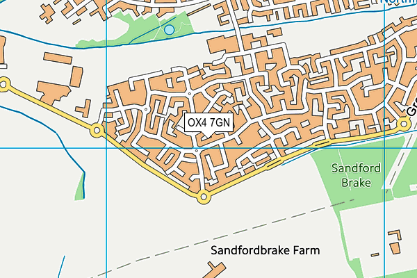 OX4 7GN map - OS VectorMap District (Ordnance Survey)