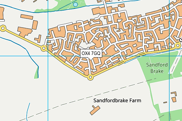 OX4 7GQ map - OS VectorMap District (Ordnance Survey)