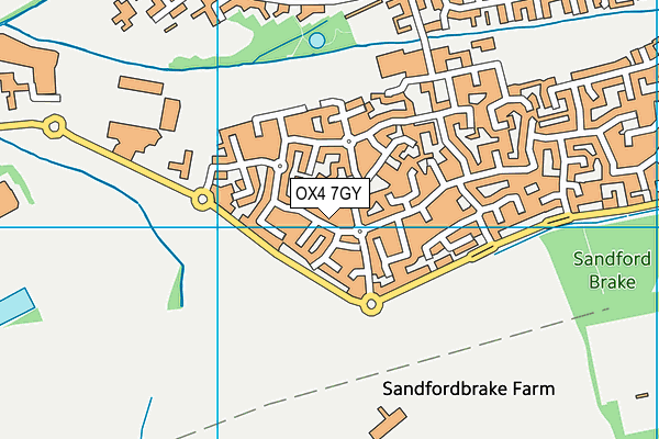 OX4 7GY map - OS VectorMap District (Ordnance Survey)