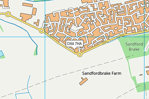 OX4 7HA map - OS VectorMap District (Ordnance Survey)