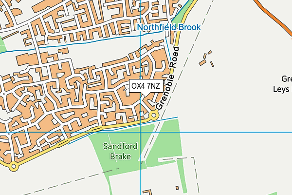 OX4 7NZ map - OS VectorMap District (Ordnance Survey)