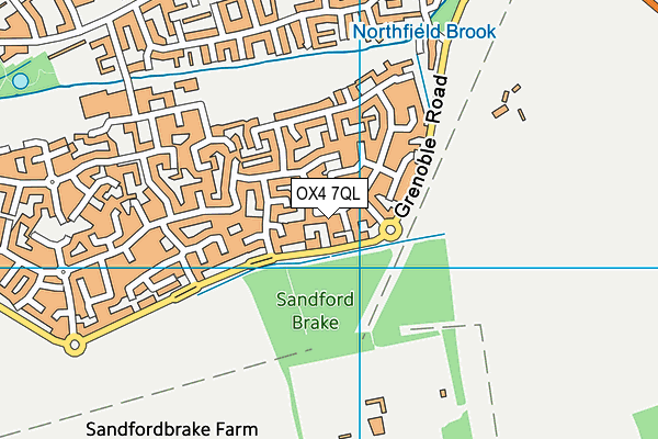 OX4 7QL map - OS VectorMap District (Ordnance Survey)