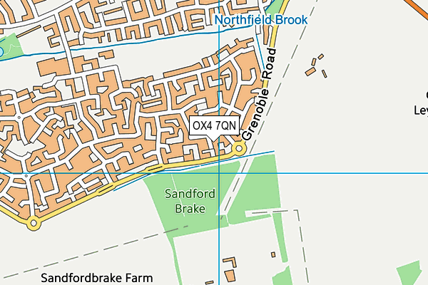 OX4 7QN map - OS VectorMap District (Ordnance Survey)